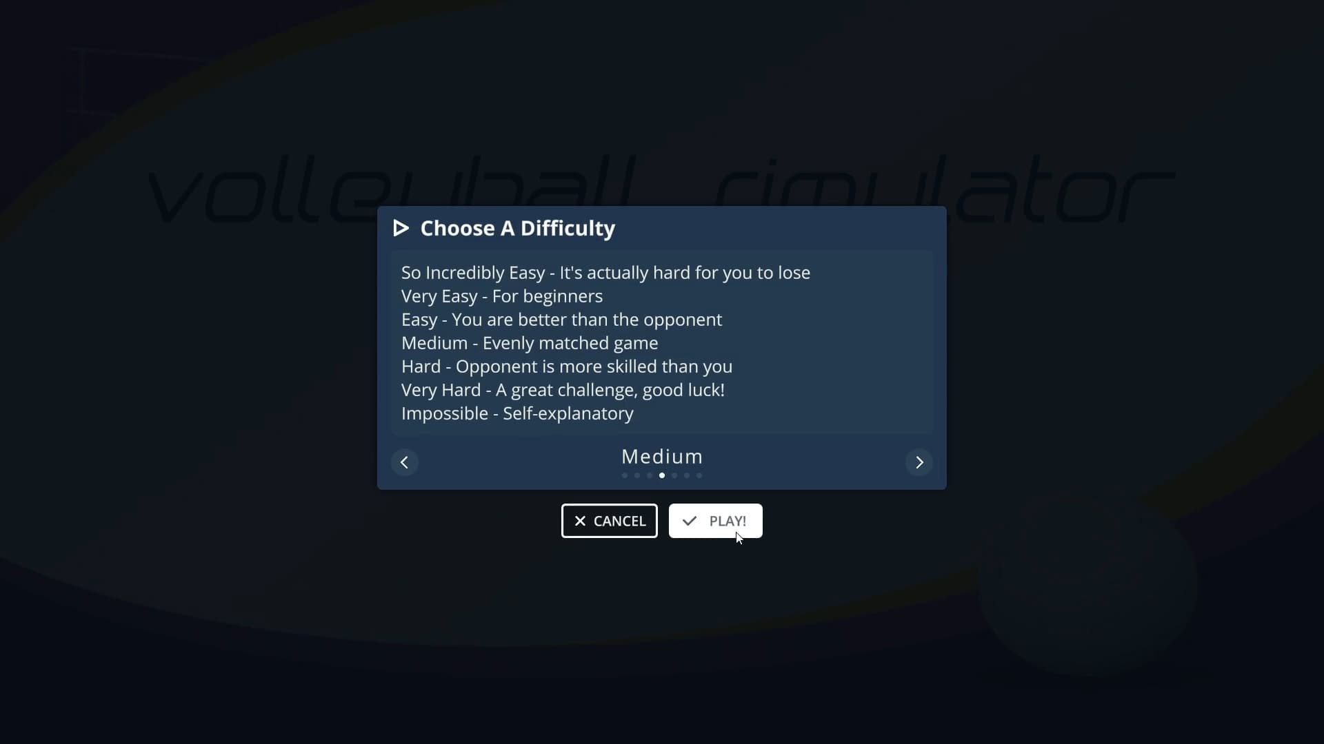 Volleyball Simulator