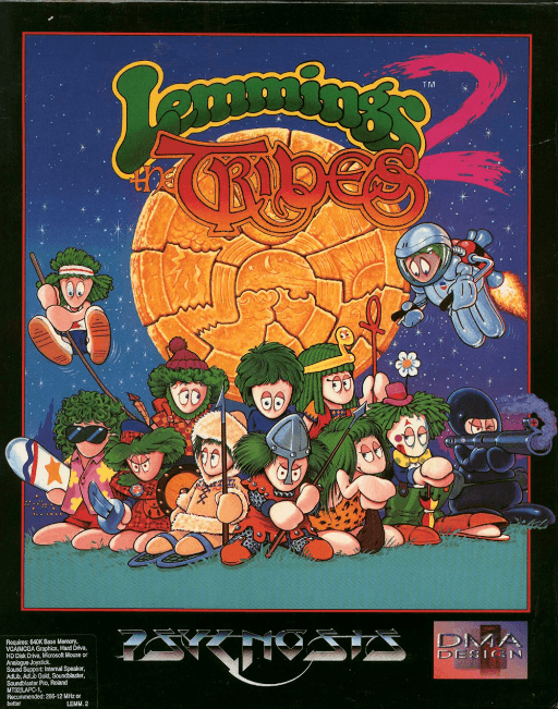 Lemmings 2: The Tribes — обложка
