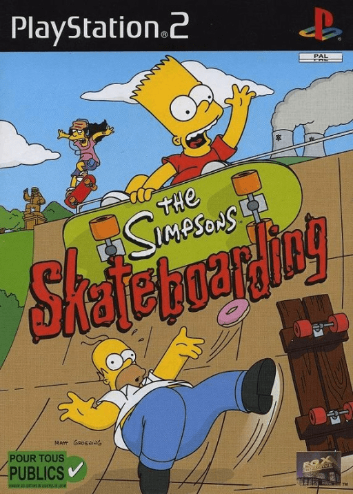 The Simpsons Skateboarding