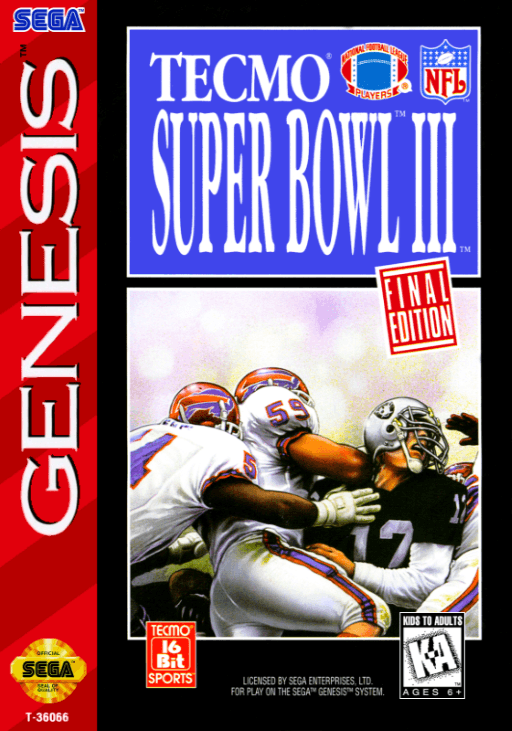 Tecmo Super Bowl III: Final Edition — обложка